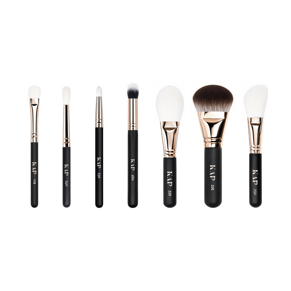 RoseGold Mini Travel Ecsetszett